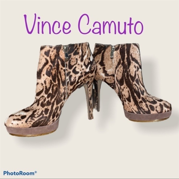 Vince Camuto Shoes - Platform Vince Camuto Cow Fur Booties